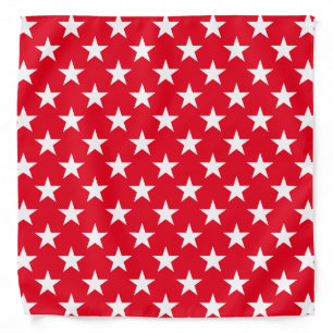 Original Patriotic Red White Stars Symbol Pattern Bandana