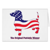 Original Patriotic Wiener/Dachshund (Front Horizontal)