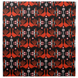 Original Peacock Art Home Decor Cloth Napkin