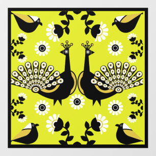 Original Peacock Art Home Decor Wall Decal