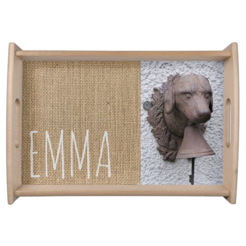 Original personalized Serving Tray Dog Year 2018