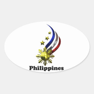 2 x Diamond Stickers 7.5 cm Philippines Flag Travel  #9165 