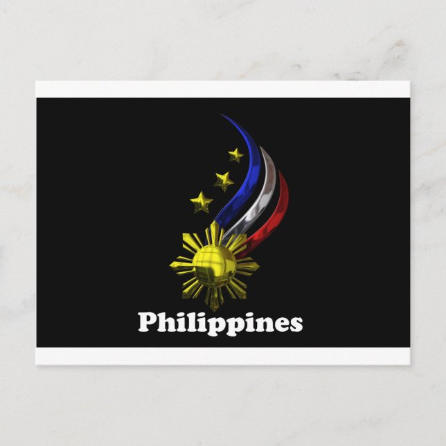Original Philippine Logo. Mabuhay Pilipinas ! Postcard (Front)