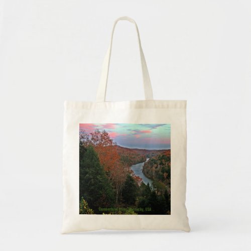 Original Photo Cumberland River Kentucky Mountains Tote Bag