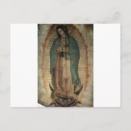 Original Picture of Our Lady of Guadalupe Postcard