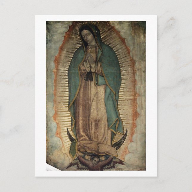 Original Picture of Our Lady of Guadalupe Postcard (Front)