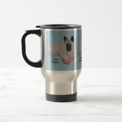 original picture of very cute dog travel mug