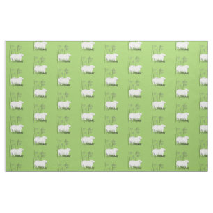 Original Pig and Bamboos choose color 2 Fabric