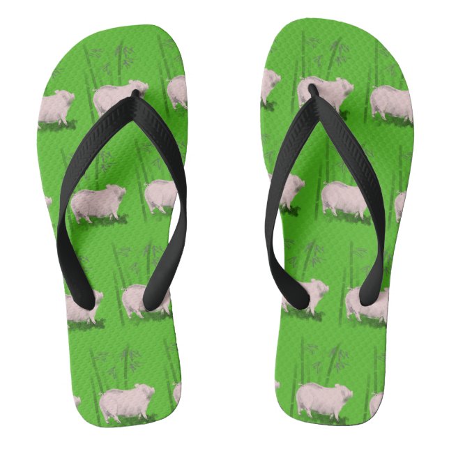 Original Pig Bamboos 1 Choose color Man Flip F Flops (Footbed)
