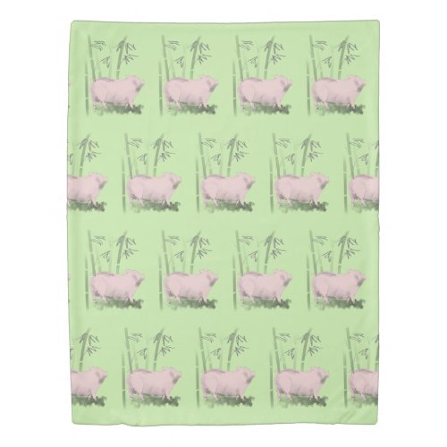 Original Pig Bamboos Choose color Duvet Cover