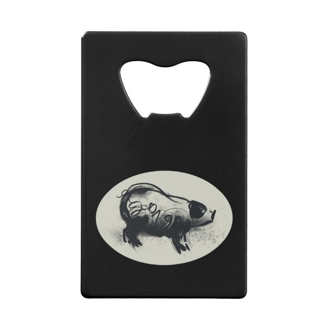 Original Pig Drawing with 2019 Bottle Opener (Front)