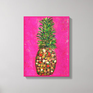 Original Pineapple Painting on Canvas