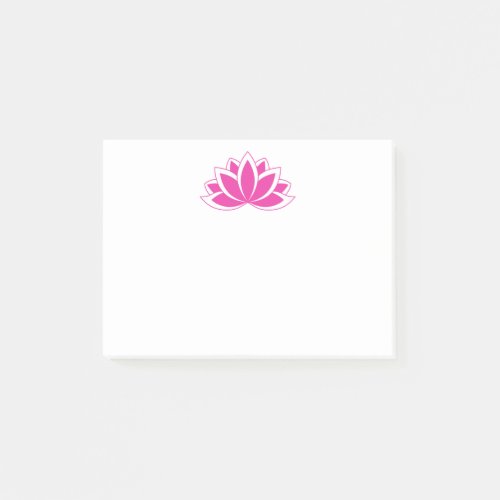 Original Pink Buddhist Symbol Lotus flower Post_it Notes