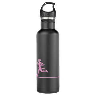 Original Pink Ribbon Runner Water Bottle 