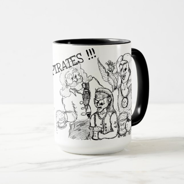 Original PIRATES mug STORIES OF A SWEDISH ELF  (Front Right)