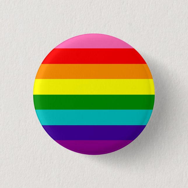 Original Pride Flag Badge Button (Front)