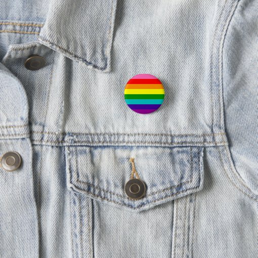 Original Pride Flag Badge Button Zazzle