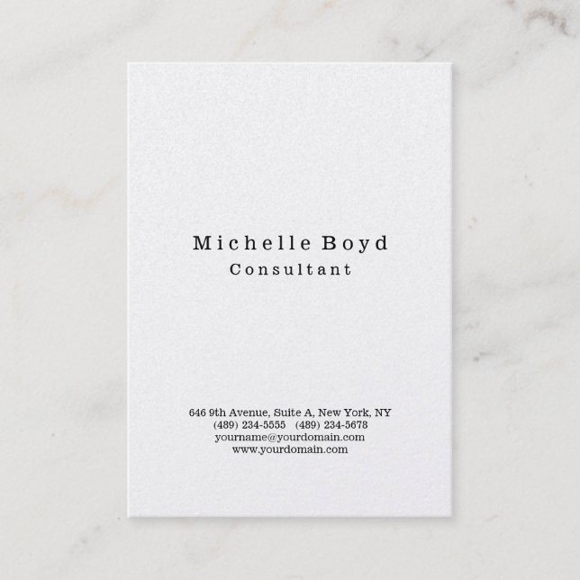 Original Professional Stylish Modern Minimalist Business Card (Front)