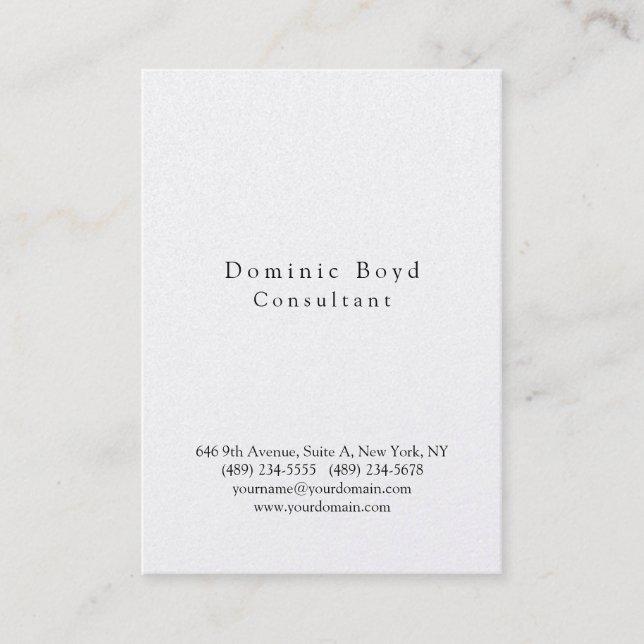 Original Professional Stylish Modern Personal Business Card (Front)