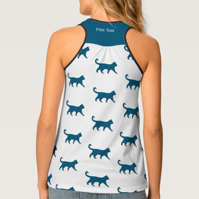 ORIGINAL "PURR BABY" - WOMEN'S TANK TOP (Back)