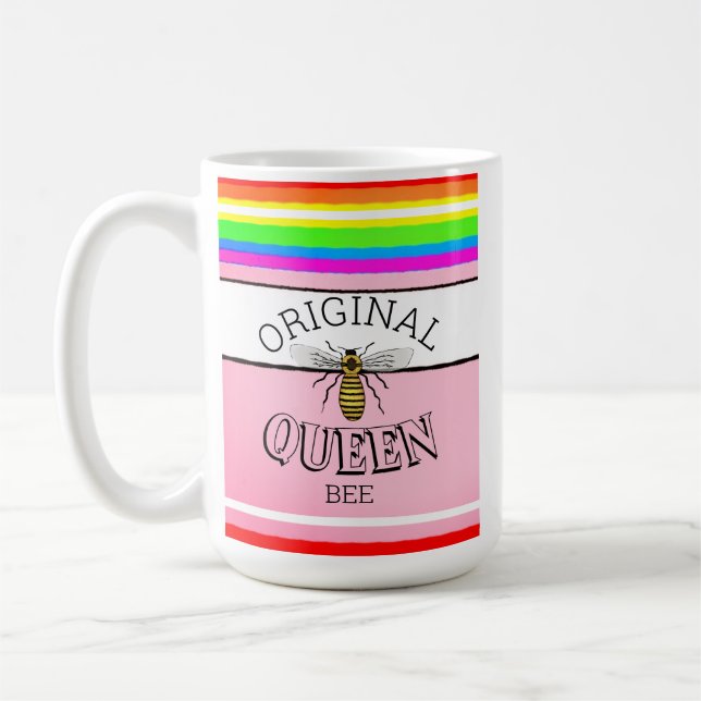 Original Queen Bee Stripes Coffee Mug (Left)