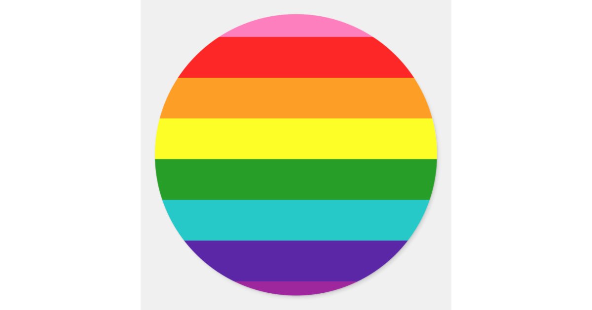Original Rainbow Flag Sticker | Zazzle