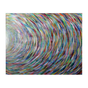 Original Rainbow Painting 20"x16" print on acylic Acrylic Print