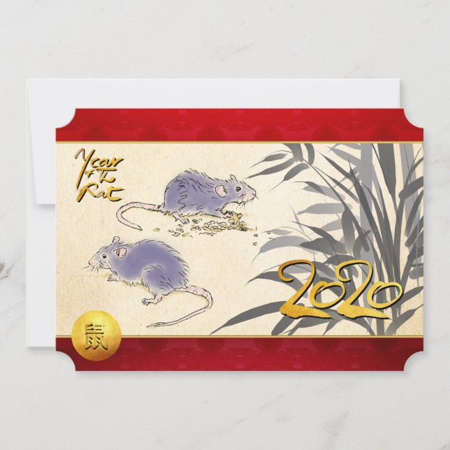 Original Rats Bamboo painting 2020 HFCI (Front)