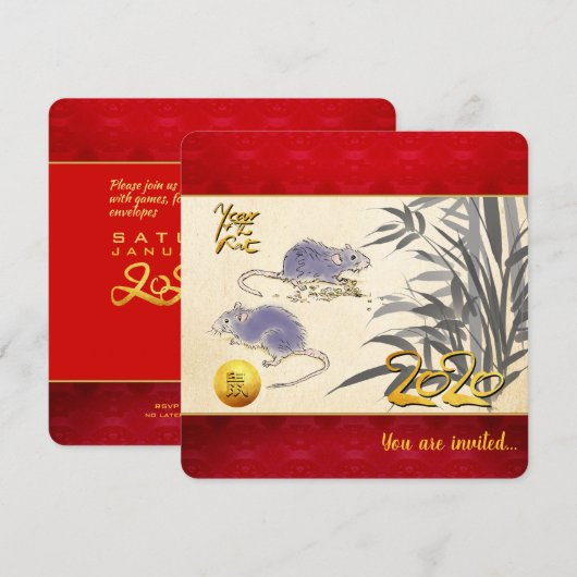 Original Rats Bamboo painting 2020 SFCI (Front/Back)