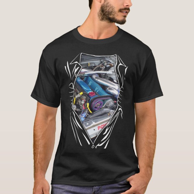 Original RB26 Engine Car Nissan GT-R R34 V-Spec II T-Shirt (Front)