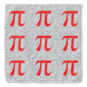 Original red number pi day mathematical symbol bandana