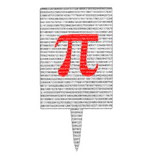 Original red number pi day mathematical symbol cake topper