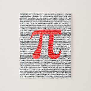 Original red number pi day mathematical symbol jigsaw puzzle