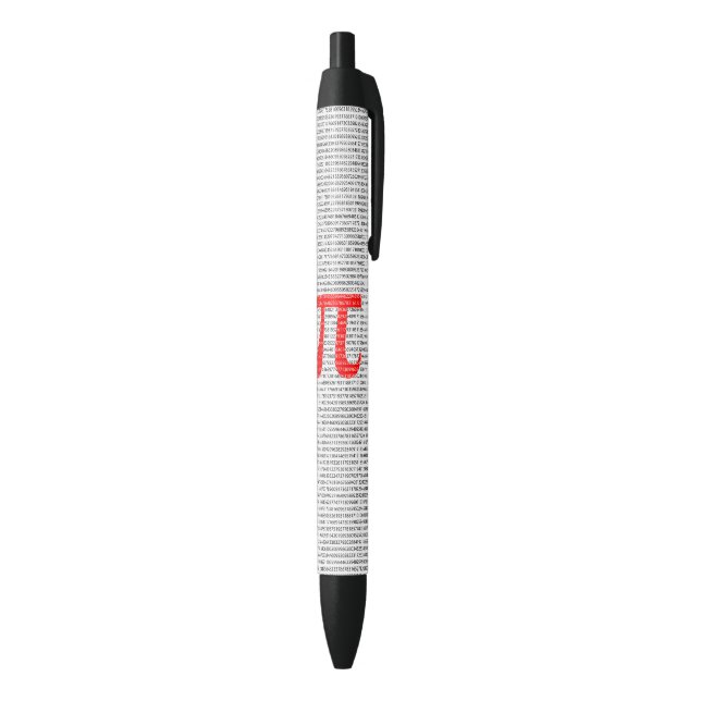 Original red number pi day mathematical symbol pen (Bottom (Vertical))