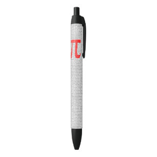 Original red number pi day mathematical symbol pen