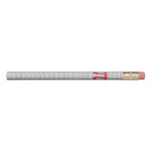 Original red number pi day mathematical symbol pencil (Front)