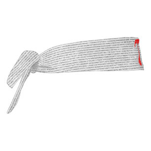 Original red number pi day mathematical symbol tie headband