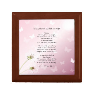Original Remembrance Poem Pet Memorial Box