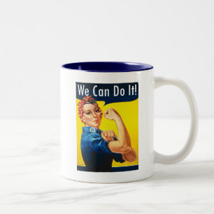 Original Rosie the Riveter ~ Two-Tone Coffee Mug