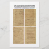 ORIGINAL Rough Draft Declaration of Independence (Front)