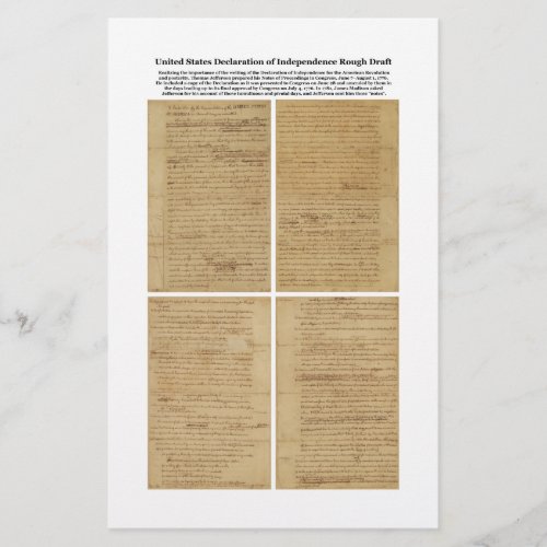 ORIGINAL Rough Draft Declaration of Independence