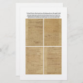 ORIGINAL Rough Draft Declaration of Independence (Front/Back)