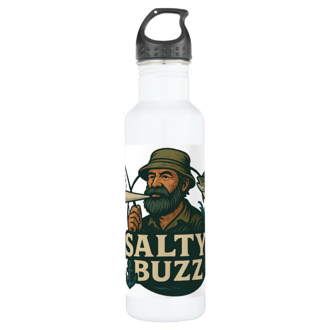 Original Salty Buzz Water Bottle (Front)