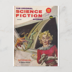 original science fiction 4 postcard