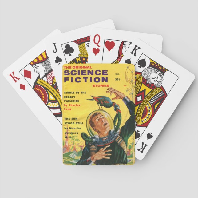 original science fiction poker cards (Back)