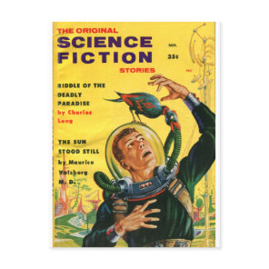 original science fiction postcard