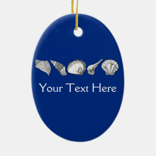 Original Seashell Collection Art Ceramic Ornament