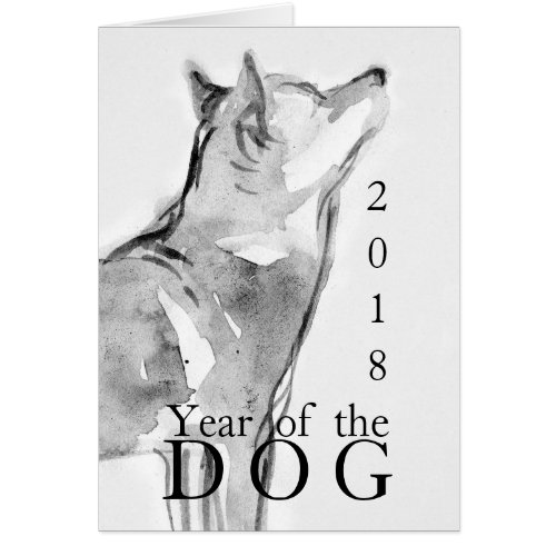 Original Shiba Inu wash painting Dog Year Zodiac G