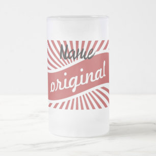 Original Sign Logo Thunder_Cove Frosted Glass Beer Mug