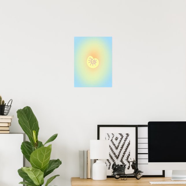 Original Simple Art Conch Prints (Home Office)